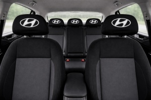 Set 5 huse tetiere negre, pentru gama auto HYUNDAI - Img 3