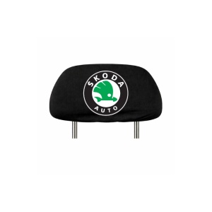 Set 5 huse tetiere negre, pentru gama auto SKODA - Img 2