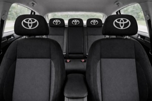 Set 5 huse tetiere negre, pentru gama auto TOYOTA - Img 3