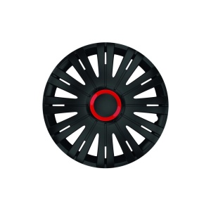 SET CAPACE ROTI 16` NEGRE CU INEL ROSU ACTIVE - Img 2