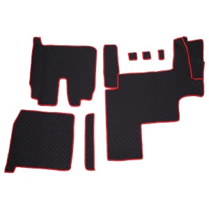 SET COVORASE PIELE ECOLOGICA TRUCK UMBRELLA PENTRU MAN TGX EURO 5. NEGRU - Img 2