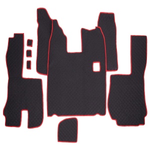 SET COVORASE PIELE ECOLOGICA TRUCK UMBRELLA PENTRU SCANIA SERIA R 380-420 2005-2016. MANUALA. NEGRU - Img 2