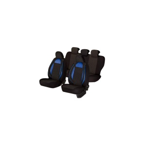 SET HUSE SCAUN RACING NEGRU - ALBASTRU - Img 2