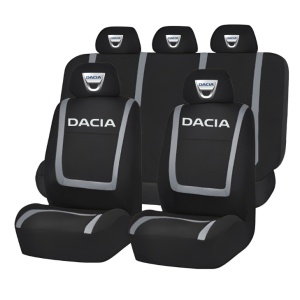 Set Huse Scaune Universale Compatibile cu Dacia – Negru/Gri