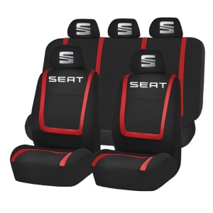 Set Huse Scaune Universale Compatibile cu Seat – Negru/Rosu