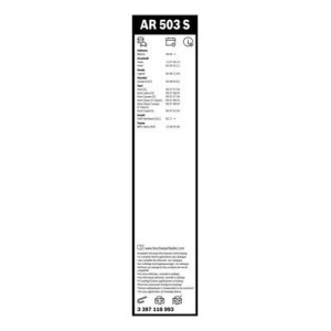 Set stergatoare Bosch AeroTwin Retrofit, pentru parbriz 50 cm si 47.5 cm, pentru prindere clasica (carlig) - Img 4