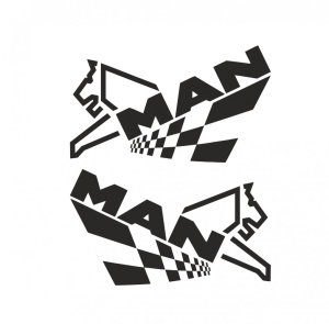 Set stickere camion Man leu 30 cm, Creative Rey®