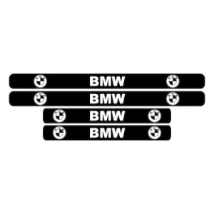 Set stickere praguri, Alb-Negru, BMW
