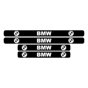 Set stickere praguri, Alb-Negru, BMW - Img 2