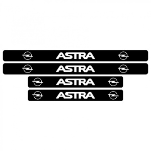 Set stickere praguri Opel Astra, sticker decorativ