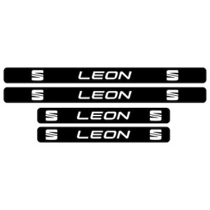 Set stickere praguri Seat Leon, sticker decorativ - Img 3