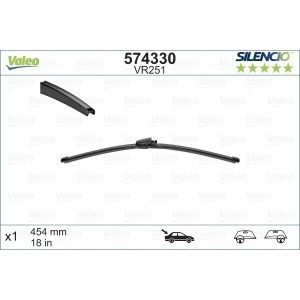 Stergator Luneta Valeo Silencio Flat 455 Mm Vr251 - Img 3