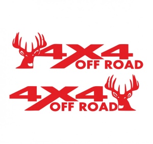 Sticker 4x4 Off Road Cerb 15 cm