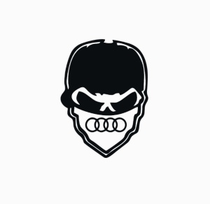 Sticker Audi Hooligan 15x11 cm, Creative Rey®