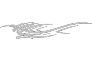 Sticker auto "Racing Sports" 94.4 cm, alb