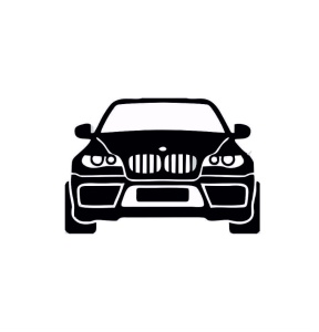 Sticker Bmw Silueta 15x10 cm, Creative Rey®