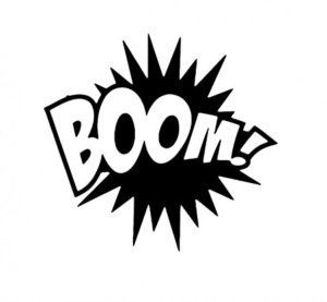 Sticker Boom 15cm, Creative Rey®