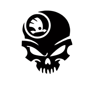 Sticker CRANIU SKODA 13x10 cm, Creative Rey®