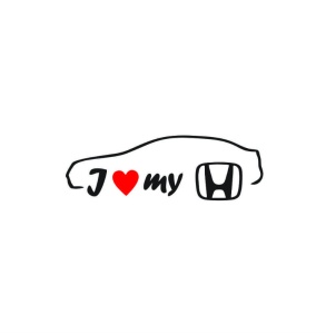 Sticker I Love My Honda Berlina 18x5 cm, Creative Rey®