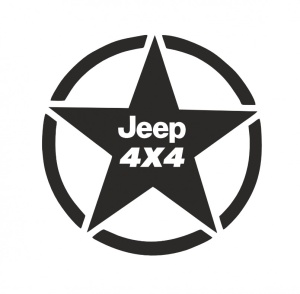 Sticker Jeep 4x4 15 cm, Creative Rey®