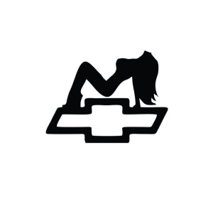 Sticker Women Chevrolet 15x11 cm, Creative Rey®