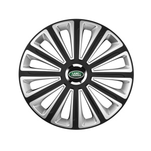 trend Set 4 capace roti Silver/black cu inel cromat Trend R15 pentru gama auto Land Rover Trend Silver-Black - Img 1