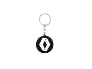 Breloc auto din plastic negru, Renault
