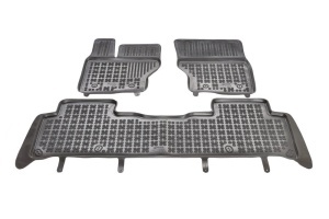 Covorase Presuri Auto Cauciuc Dedicate Land Rover DISCOVERY V 5 loc, 7 loc (rand 3 scaune pliat) 2017 - | Land Rover RANGE ROVER SPORT II 2013 - 2022