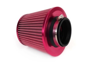 Filtru de aer conic roșu universal + 3 adaptoare - Img 2