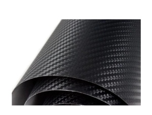 Folie autocolant Carbon 3D Neagra , iesire in relief, 63 x 50 cm - Img 1