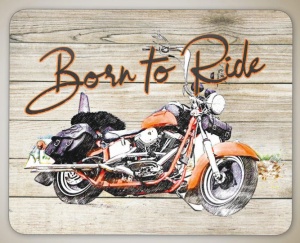 Mousepad Born To Ride 22x18 cm