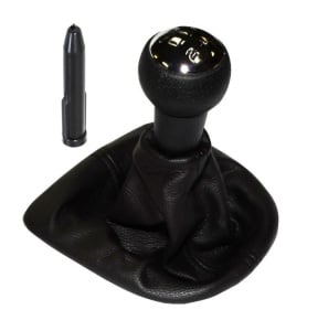 Nuca schimbator viteze cu manson, cu adaptor con de plastic, compatibil Peugeot 307, 5 viteze