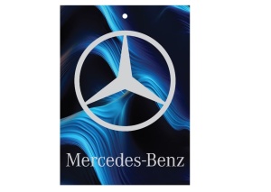 Odorizant auto Mercedes 7,5 x 10 cm, Guma Turbo - Img 2
