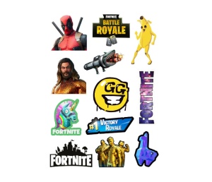 Set 12 bucati Stickere - Fortnite, Creative Rey®