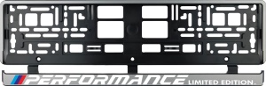Set 2 bucati, suport numar inmatriculare argintiu BMW Performance - Img 3
