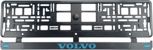 Set 2 bucati, suport numar inmatriculare carbon VOLVO III