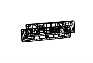 Set 2 bucati, suport numar inmatriculare personalizat Drive Opel