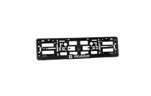 Set 2 bucati, suport numar inmatriculare personalizat-Peugeot