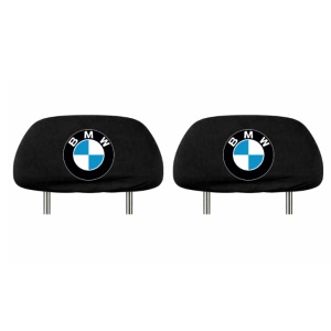 Set 2 huse tetiere negre, pentru gama auto BMW