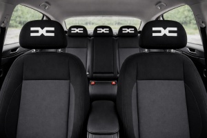 Set 2 huse tetiere negre, pentru gama auto DACIA NOU - Img 3