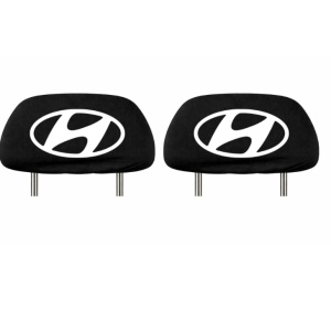 Set 2 huse tetiere negre, pentru gama auto HYUNDAI