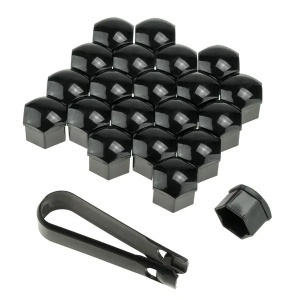 Set 20 capace prezoane. Skoda. Negru 17mm - Img 2