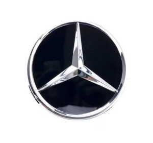 Set 4 Capace Jante Aliaj Mercedes-Benz 75mm, Negre - Img 3