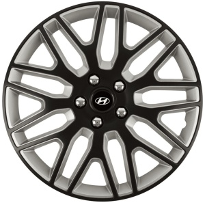 Set 4 Capace Roti 14 inchi (R14) Dakar Negru-Gri, Compatibile Cu Hyundai