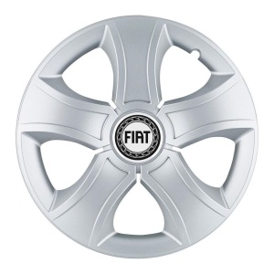 Set 4 Capace Roti 15 inchi (R15) Bis Gri, Compatibile Cu Fiat - Img 3