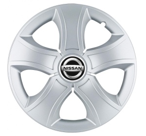 Set 4 Capace Roti 15 inchi (R15) Bis Gri, Compatibile Cu Nissan