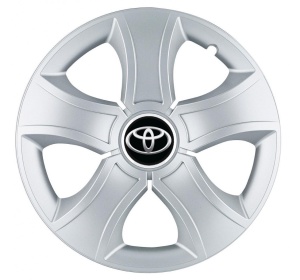 Set 4 Capace Roti 15 inchi (R15) Bis Gri, Compatibile Cu Toyota
