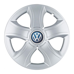 Set 4 Capace Roti 15 inchi (R15) Bis Gri, Compatibile Cu Volkswagen - Img 3