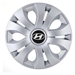 Set 4 Capace Roti 15 inchi (R15), Compatibil Cu Hyundai, model Top Gri - Img 2