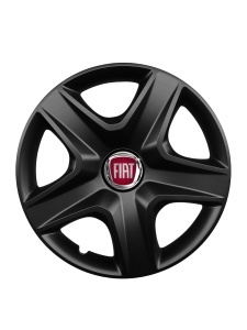 Set 4 capace roti 15 inchi (R15) compatibile FIAT, Model 340 Black